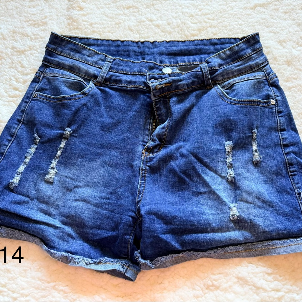 Blue Denim Women's Shorts